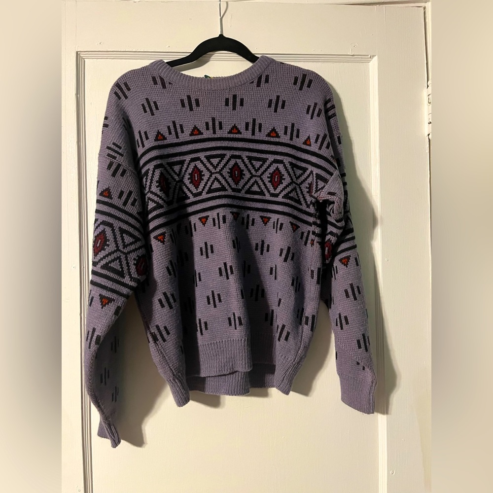 Purple vintage liberty club sweater men size M